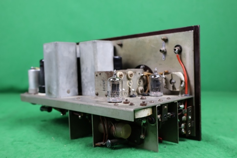 Rear view of receiver, showing the valve technology in use at the time